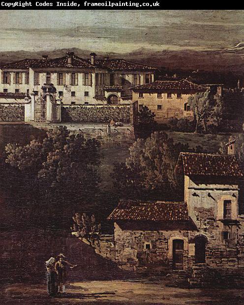 Bernardo Bellotto Das Dorf Gazzada, Blick von Sud-Ost auf die Villa Melzi d'Eril